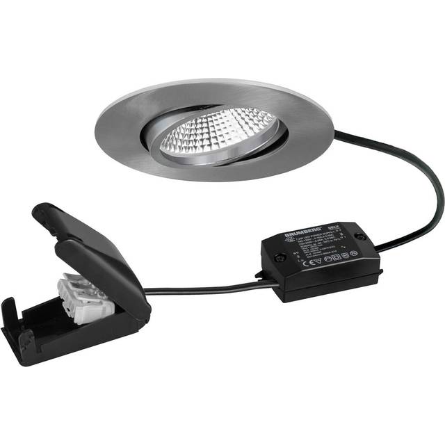 BRUMBERG BB23 LED-spot IP65 on/off anslutningsdosa matt nickel