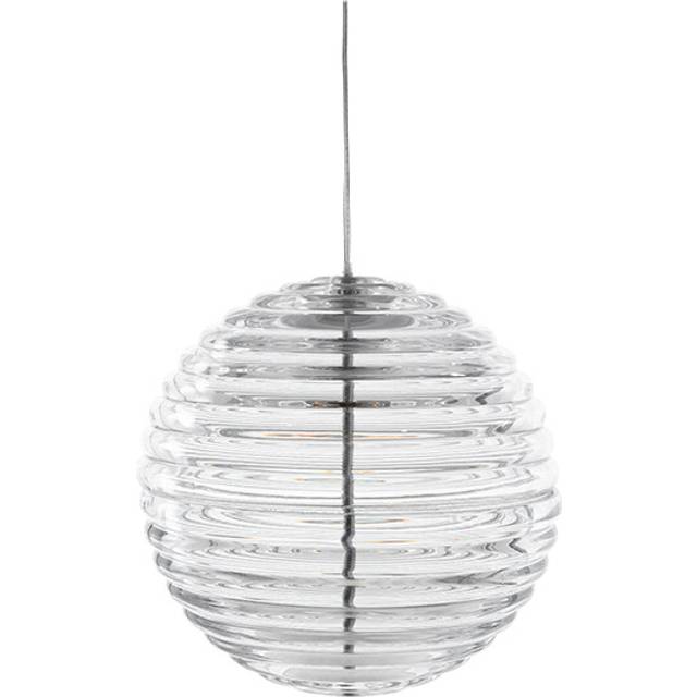 Tom Dixon Press Sphere Glass Pendant Ceiling Light, Clear