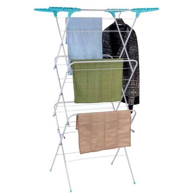 16M 3 Tier Clothes Airer Dryer Rack Dual locking for safe operation