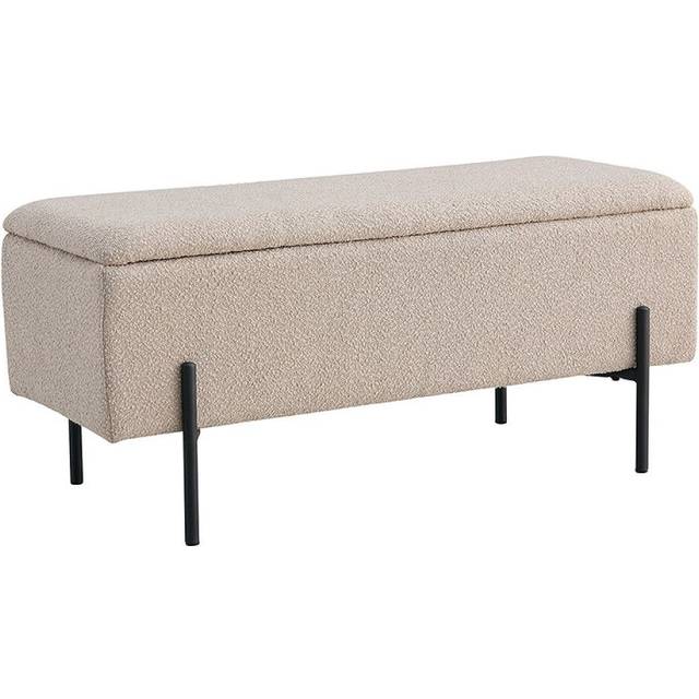 House Nordic Watford Beige Opbevaringsbænk 95x43cm