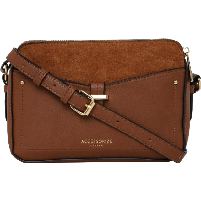 Womens 'Shelby' Cross-Body Bag - Brown - One Size