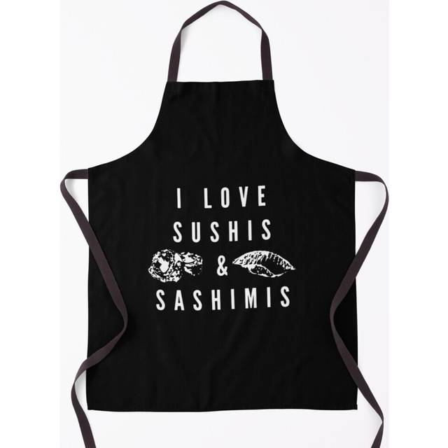 I-Love-Sushis-&-Sashimis-Letterkenny-Squirrley-Dan-Sushi-black Grill Aprons for Kitchen BBQ Chef