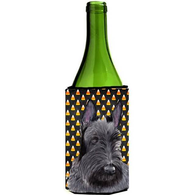 Scottish Terrier Candy Corn Halloween Portrait Wine Bottle  Hugger - 24 oz.