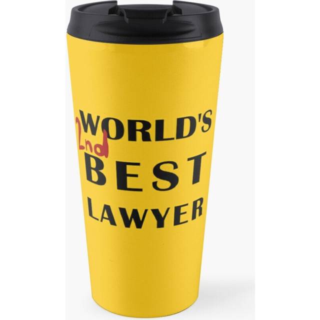 Insulated Travel Coffee Mug World's 2nd Best Lawyer Stainless Steel Cup Tumbler 17oz
