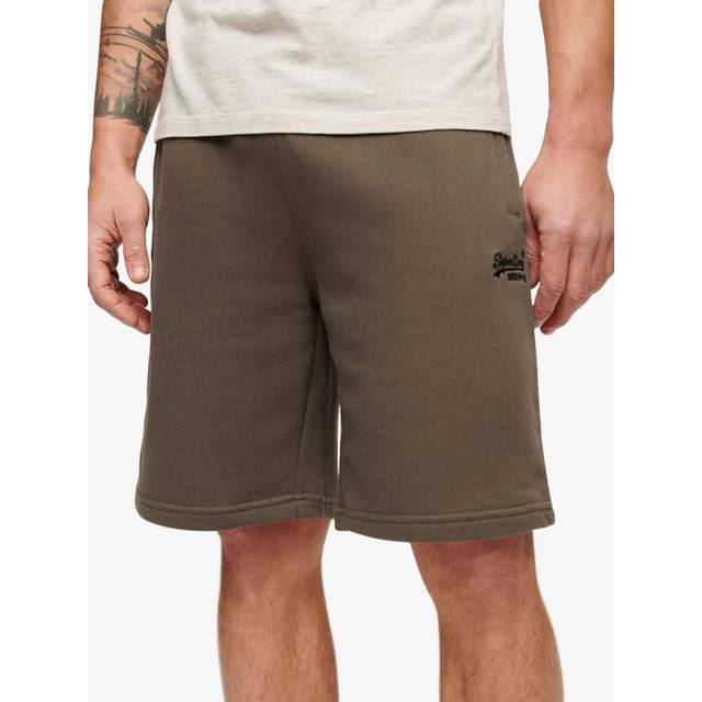 Superdry Herren Essential Jersey-shorts mit Logo Grün - Größe: Xxl