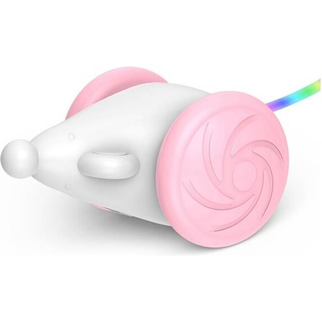 (pink) Interactive Cat Toys for Indoor Cats Automatic Cat Toys with LED Lights Smart Electric Cat Mice Toys