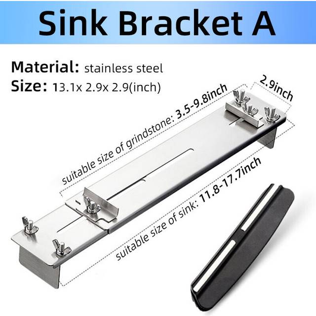 (a-Sink bracket angle As pic-Ship with 24h) Correction Repair Stone Knife Sharpener Water Whetstone Plate Grinding Sharpening Kitchen Tools Gadgets We