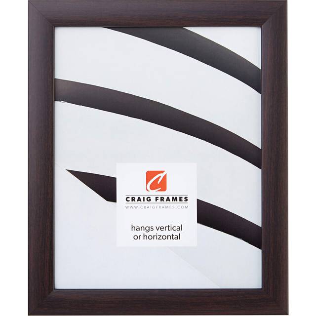 craig Frames 23247778 12 by 16-Inch Picture Frame, Smooth Wrap Finish, 1-Inch Wide, Brazilian Walnut Brown
