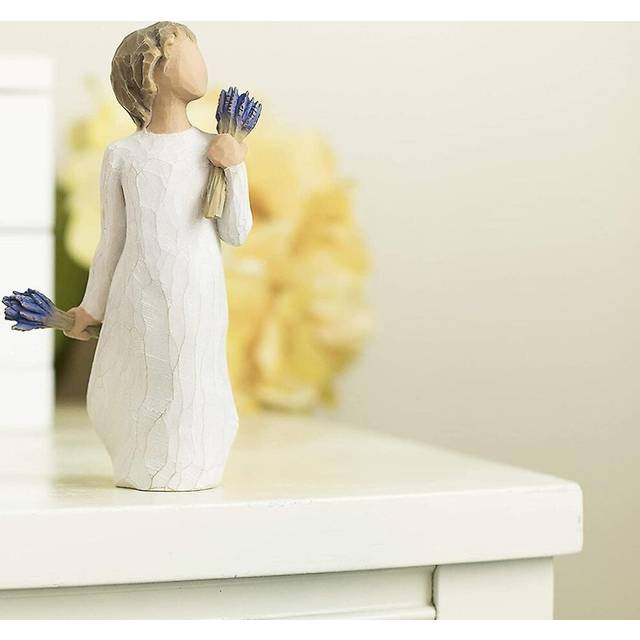 Bouquet Boys Miniature Statues Resin Crafts Valentine's Day Gift