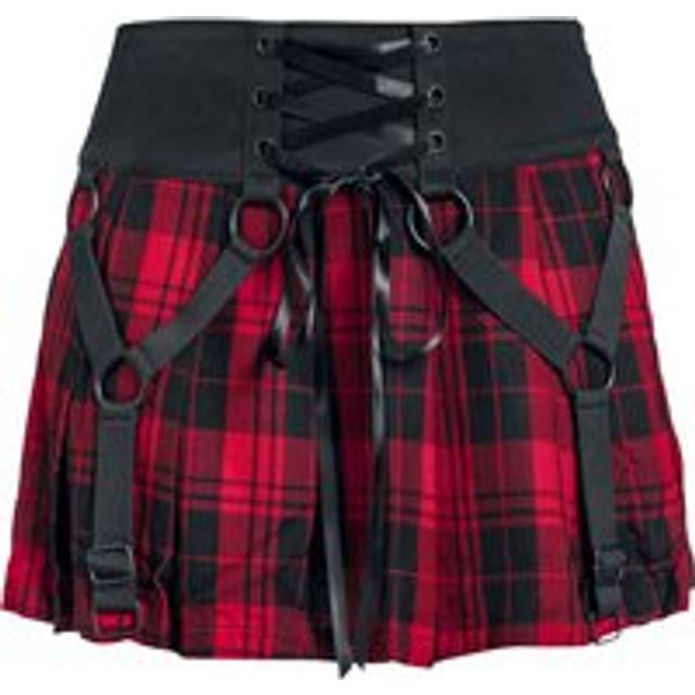 Heartless Hesper Skirt Short skirt black red - M