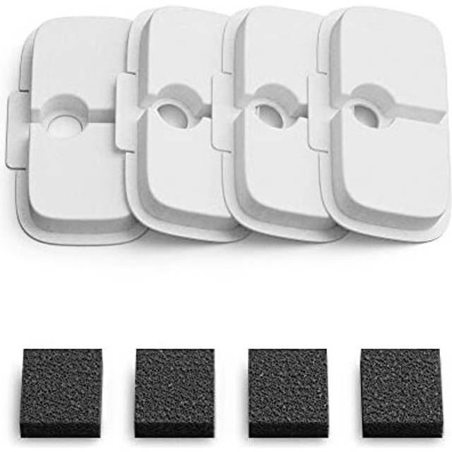 4 Packs Replacement Filters for Dockstream Cat Water Fountain PLWF005 PLWF115 PLWF105, 4 Months Set of Replacement Filters for Ultra Quiet Pet Water