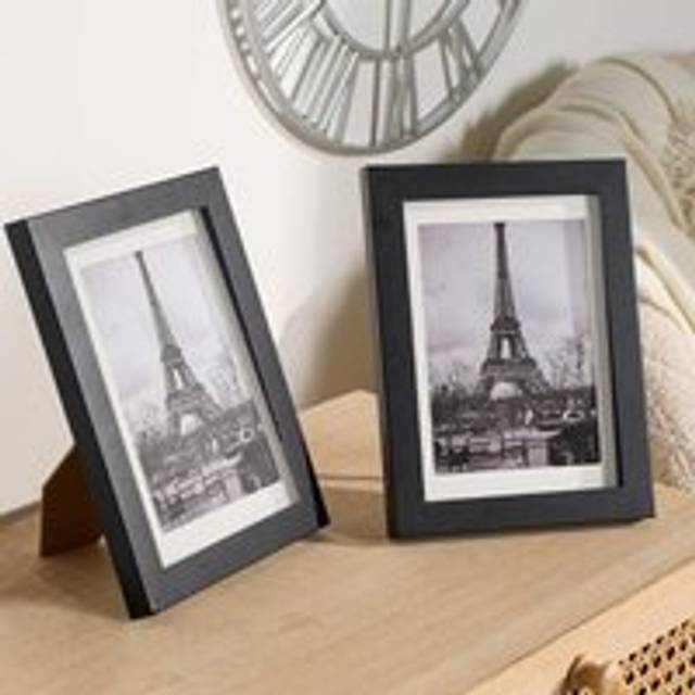 OHS 4x6 Photo Picture Frame, 2 Pack - Black