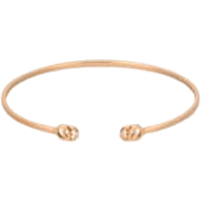 Gucci GG Running 18ct Rose Gold Bangle - 17cm