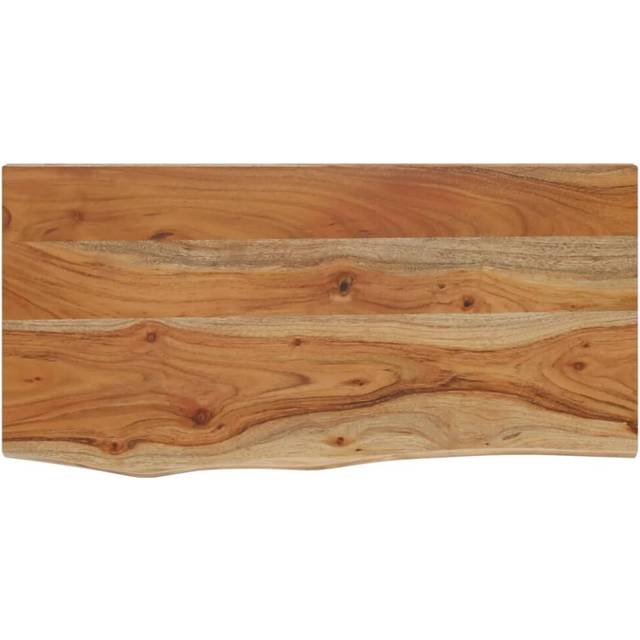 Vägghylla 40x20x3,8 cm rektangulär massiv akacia ojämn kant