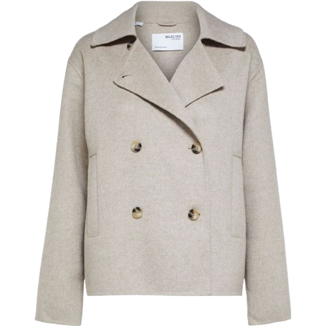 Selected FEMME - Jacka slfLisa Short Handmade Jacket B - Beige