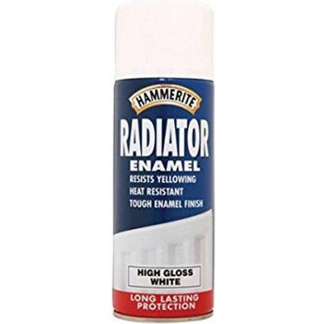 Hammerite radiator spray gloss white 400ml