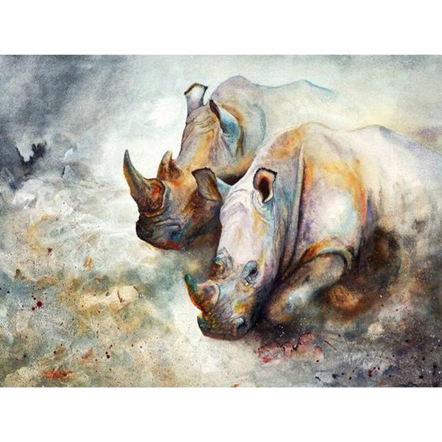 Diamond Embroidery 5D Diamond Painting Abstract Animal Cross Stitch 20X30CM