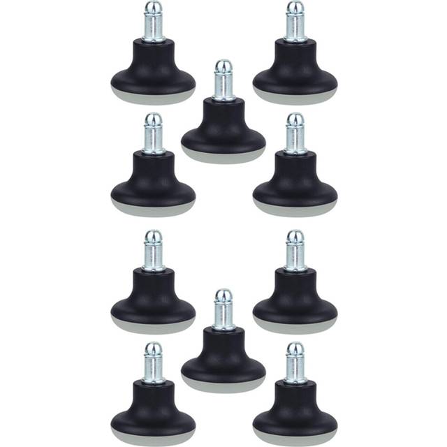 10Pcs Bell Glides Replacement Office Chair Wheels Stopper Office Chair Swivel Caster Wheels, 2 Inch Stool Bell Glides