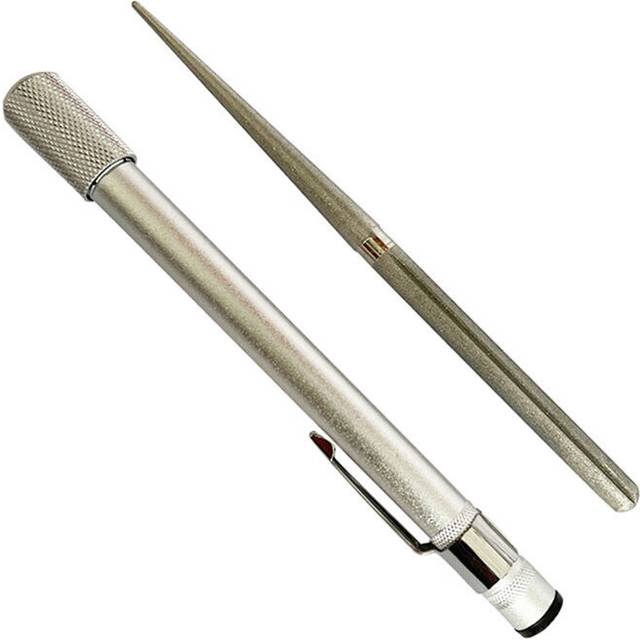 (a-2-Double Head One SIze) Fishing Hook Sharpener Pen Sharpener Outdoor Tool Diamond Pen shaped Knife Sharpener Arrivals