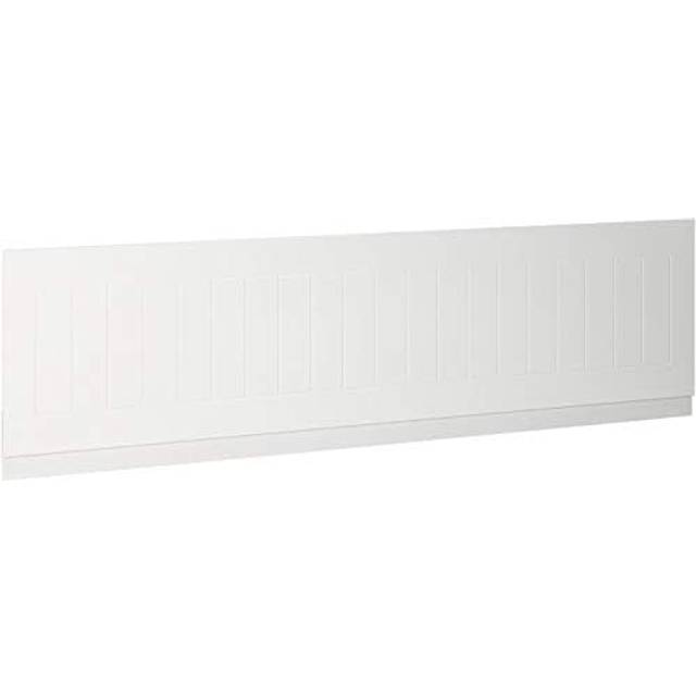 Ceramica White Gloss MDF Tongue and Groove Bath Side Panel - 1700mm