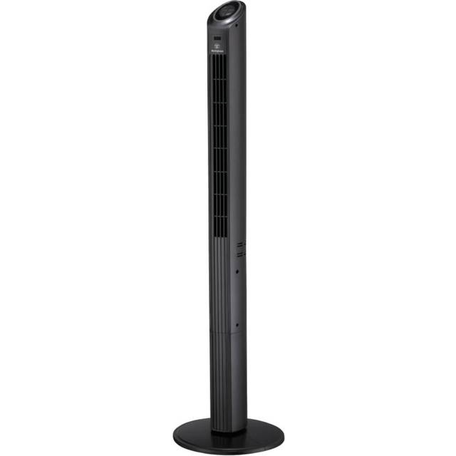 Westinghouse Lighting 7272340 Highland I svart finish oscillerande tornfläkt med fjärrkontroll och timer