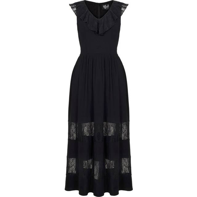 Hellbunny - Mortem Maxi Black - Dress - black - XS - 100% Viscose,Viscose