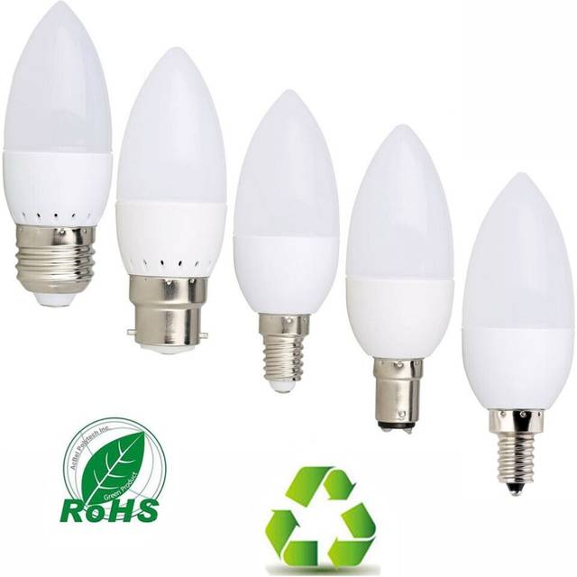 (E27, Cool White) 6Pcs LED Candle Light Bulbs E12 E14 E27 B22 Chandelier Lamp 220V 240V For Home Lighting