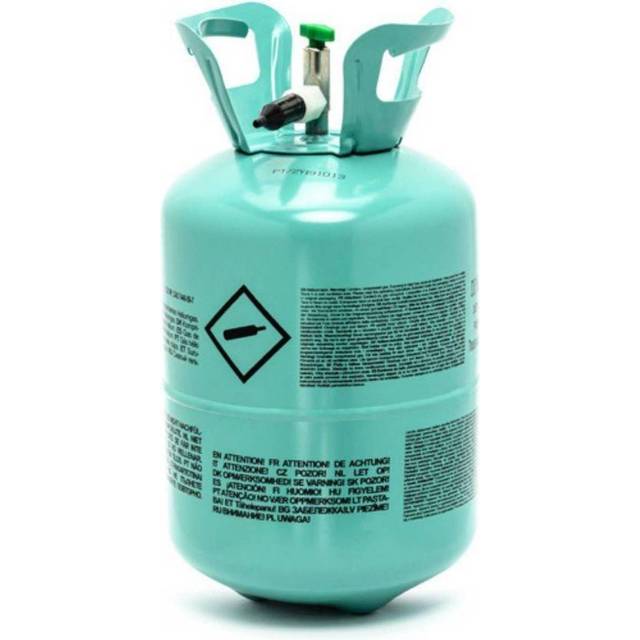 PartyDeco Helium Gas Cylinders 30 Balloons Green