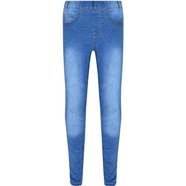 (5-6 Years, Jegging Light Blue) Girls Stretchy Jeans Kids Ripped Denim Pants