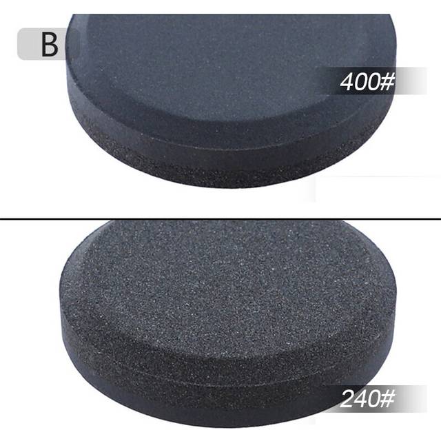 (a-2) Double Side Grindstone Knife Whetstone Round Axe Sharpening Stone Hand Dual Grit Tool For Kitchen Accessories Tool