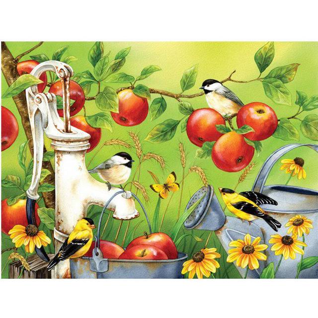 Full Round Diamond 5D DIY Diamond Painting Animal Bird Diamond Embroidered Cross Stitch 20X30CM