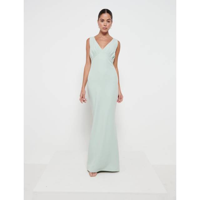 Esmee Crepe Maxi Bridesmaid Dress - Sage, 10
