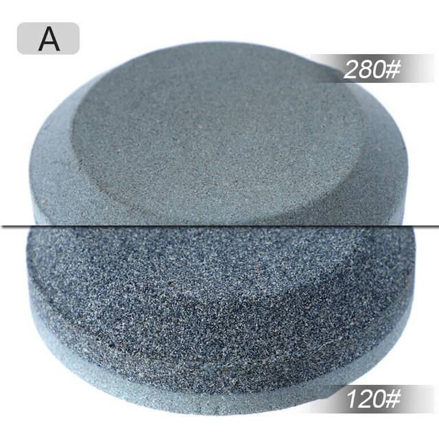(a-1) Double Side Grindstone Knife Whetstone Round Axe Sharpening Stone Hand Dual Grit Tool For Kitchen Accessories Tool