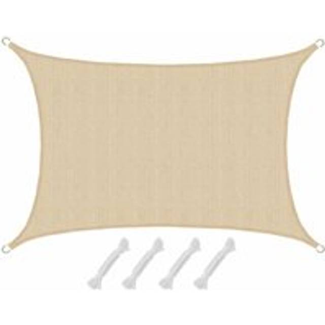 Amanka - rectangular Shade Sail Thar l 3x4m cream hdpe