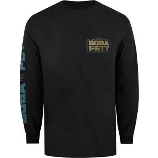 (M, Black) Star Wars: The Book Of Boba Fett Mens Outlaws Long-Sleeved T-Shirt
