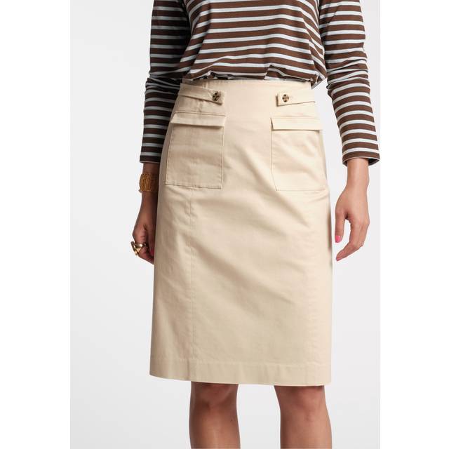 Pencil Skirt - Khaki - 10
