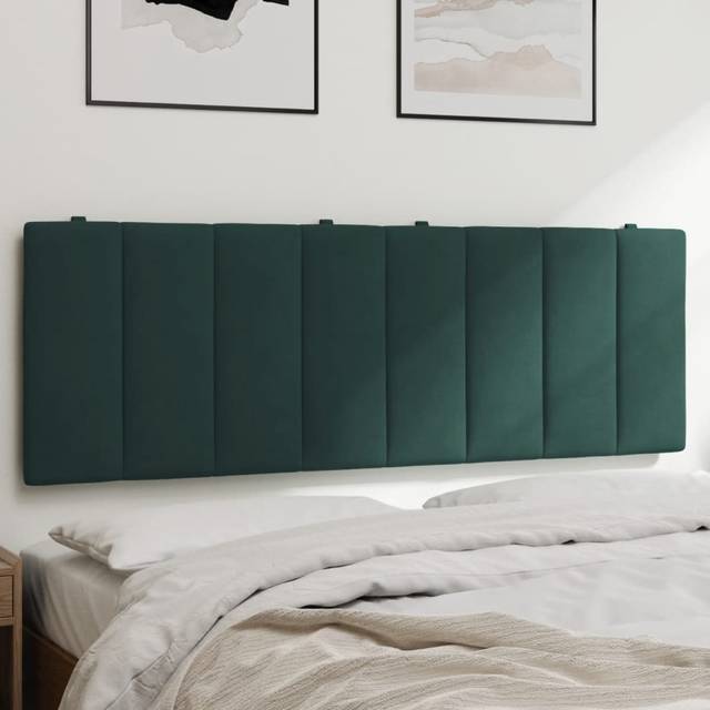 vidaXL Dyna till huvudgavel mörkgrön 120 cm sammet