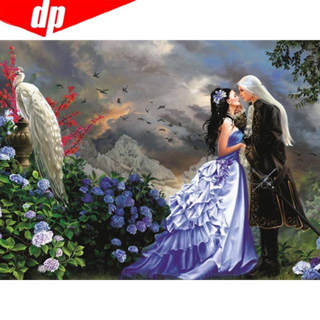 Diamond Art Peacock Diamond Embroidery Full Beauty Picture Of Rhinestone Diamond Painting Portrait 20X30CM