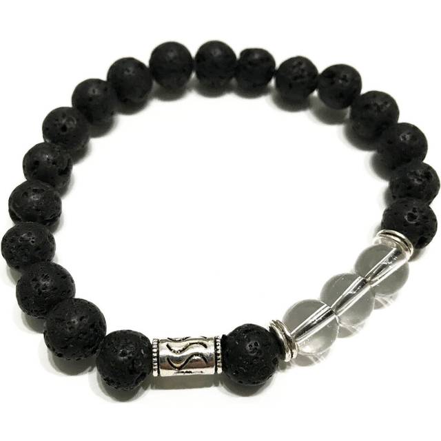 Lava Stone Bracelet - Tribal Rock Quartz - Multicoloured