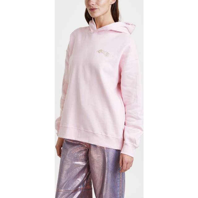 Ganni Hoodie Isoli Oversized Pink L-XL (L-XL)