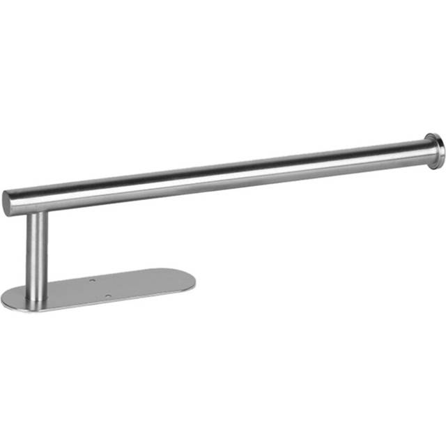 Steel No Punching Towel Holder Wall Mount Stainless Roll Dispenser Organizers Bathroom Kitchen Self-Adhesive Toilet Paper Roll