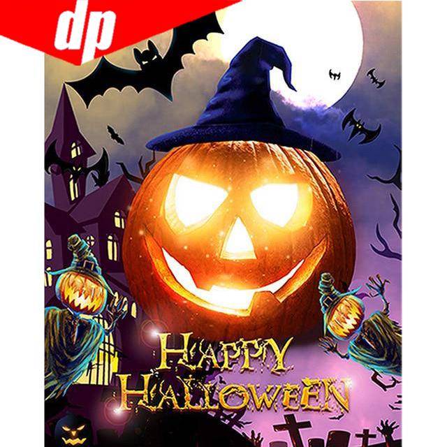Halloween DIY Diamond Painting Full Round Drill Diamond Embroidery Mosaic Sale 20X30