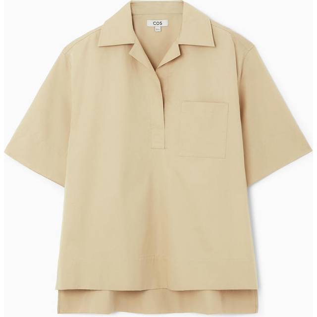 Short-Sleeved Resort Shirt - Beige - 34