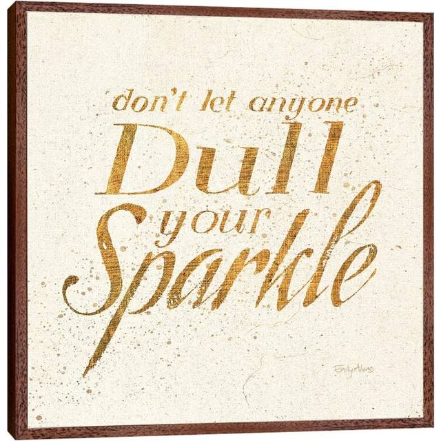Shoe Fetish Quotes VI Light - Print - Classic Brown Wood Framed (45.72cm H x 45.72cm W x 3.81cm D)