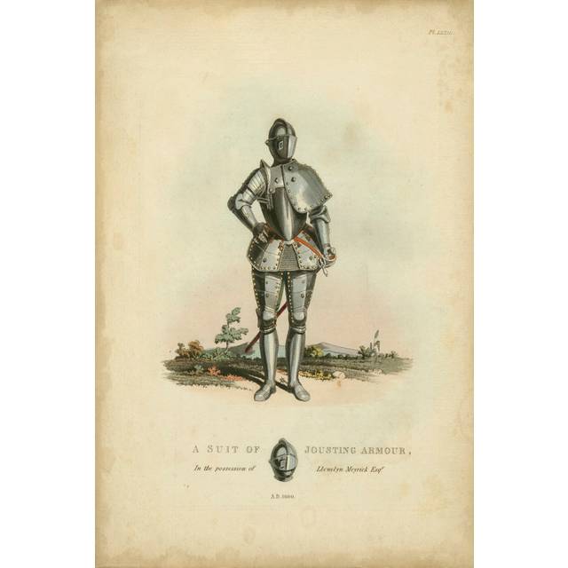 Men in Armour IV - Wrapped Canvas Art Prints (30cm H x 20cm W x 3.8cm D)