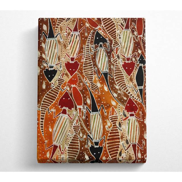 Aboriginal Ashley Djarrdi - Print - Multicolour (81.3cm H x 50.8cm W x 10cm D)