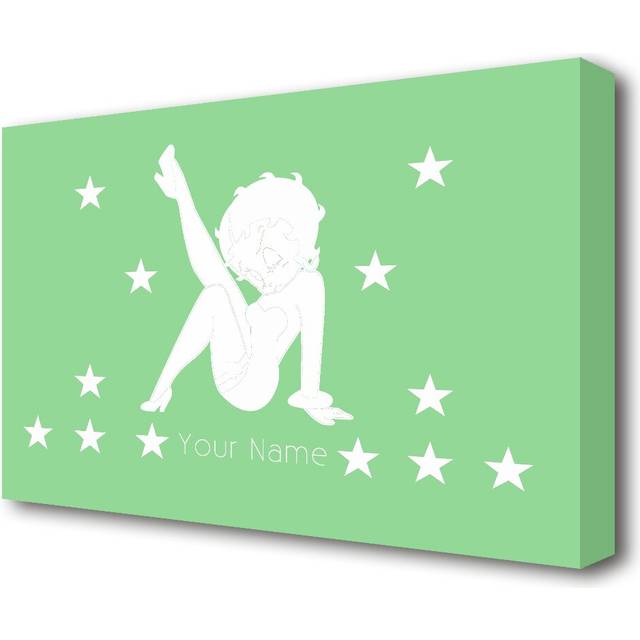 Betty Boop Stars - Wrapped Canvas Graphic Art Print (66 cm H x 101.6 cm W)