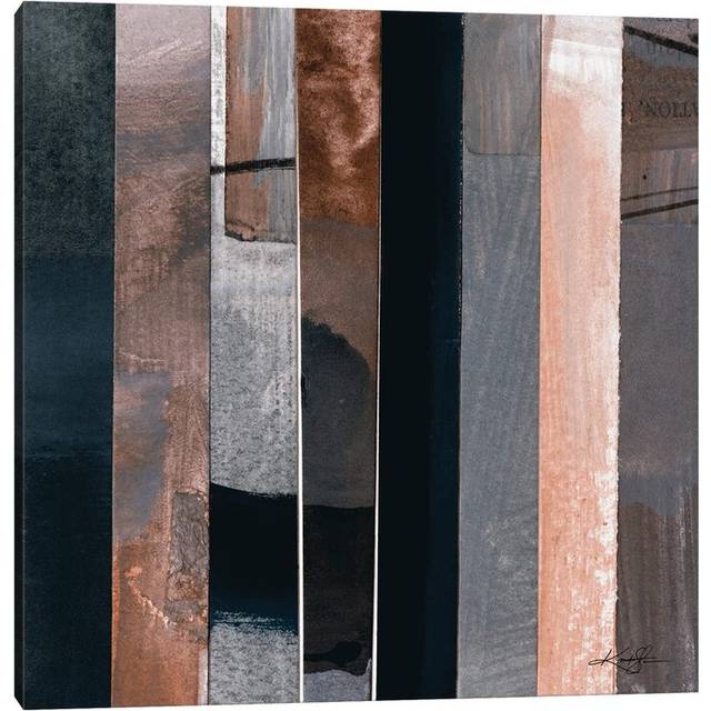 Collage Abstraction V-IV by Kathy Morton Stanion - Wrapped Canvas Painting (93.98 cm H x 93.98 cm W x 3.175 cm D)
