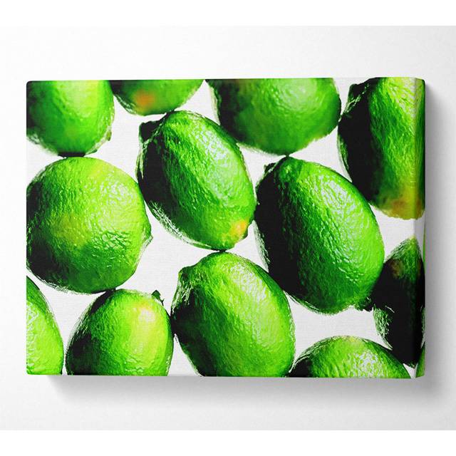 Lime Ocean - Wrapped Canvas Art Prints - Multicolour (35.6cm H x 50.8cm W x 10cm D)