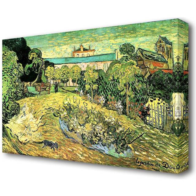 'The Garden of Daubigny' by Vincent Van Gogh Oil Painting Print on Wrapped Canvas (35.6 cm H x 50.8 cm W)